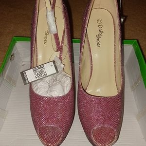 Sophie Pink Glitter Heels!! BRAND NEW NEVER WORN